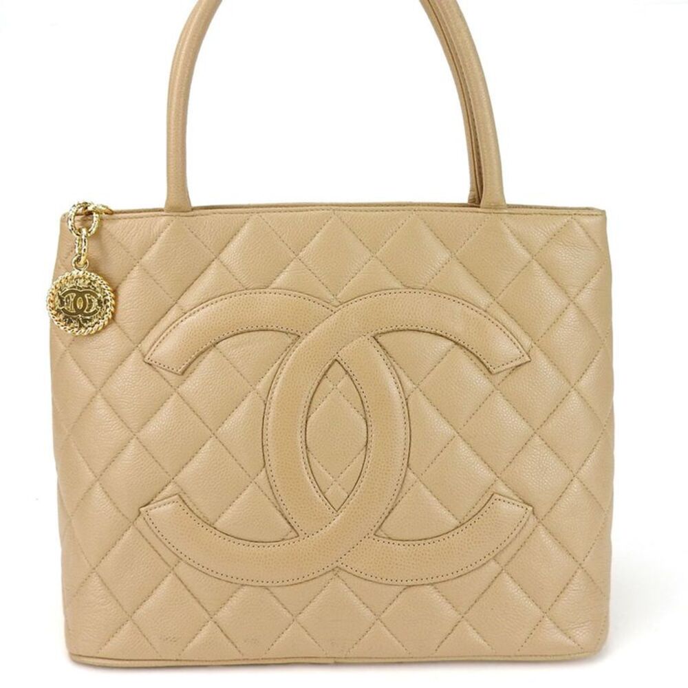 Chanel Beige Leather Tote Bag (Pre-Owned) - Picture 11 of 11